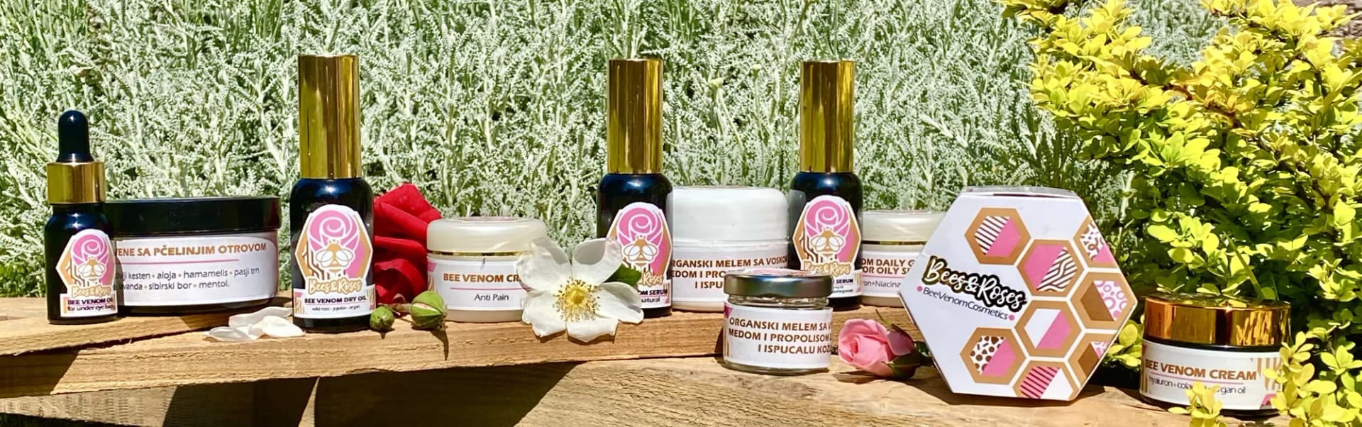 Kolekcija Bees & Roses kozmetike sa pčelinjim otrovom